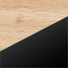 Schwarz Beton/Goldkraft Eiche