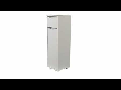 livinity® Midischrank Weiß 30 x 97.5 cm, Ruben